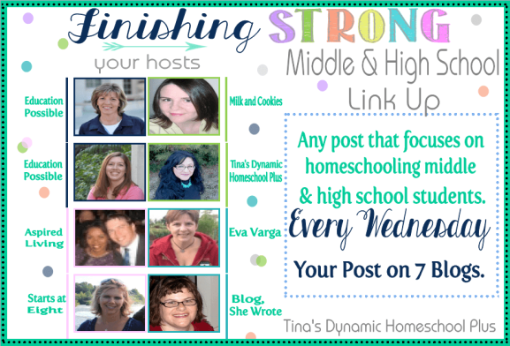 Finishing Strong Link Up Tinas Dynamic Homeschool Plus thumb Finishing Strong – Homeschool Link Up Party {Homeschooling Middle & High School Years} #19.