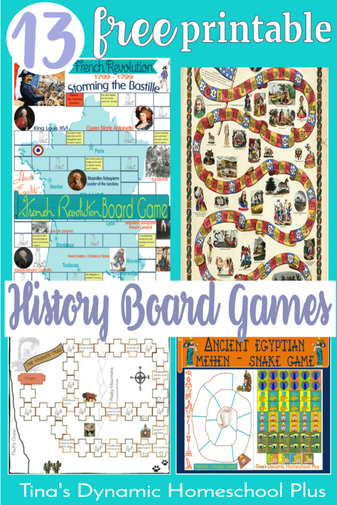 13 Free History Printable Board Games. Looking for a way to make history exciting in your homeschool? CLICK HERE! You'll love these AWESOME games!