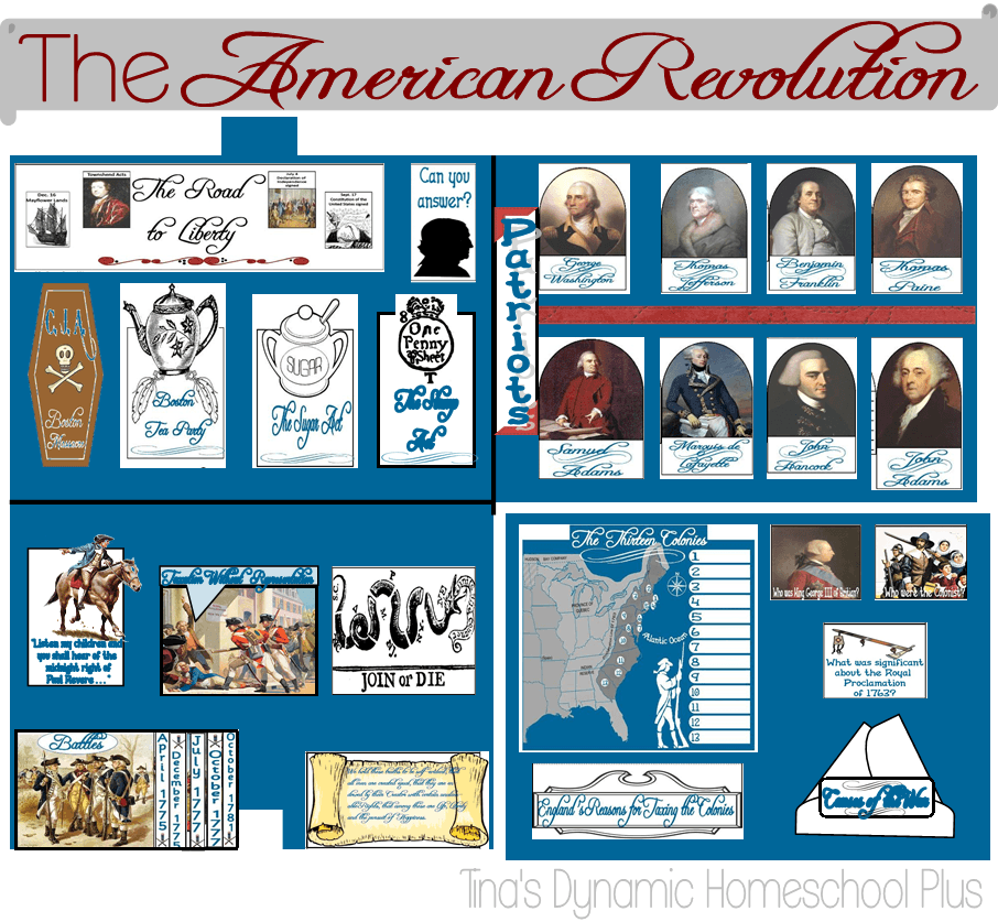 American Revolution Lapbook | Tina's Dynamic Homeschool Plus