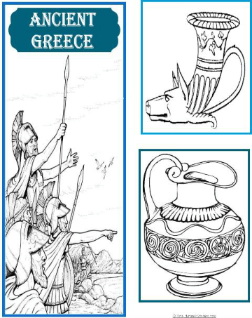 Ancienct Greece Cover 2 for Ancient Greece Lapbook @ Tina's Dynamic Homeschool Plus