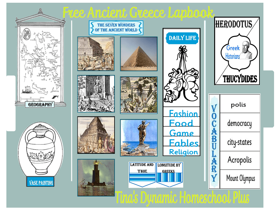 Ancient Greece Lapbook | Tina's Dynamic Homeschool Plus