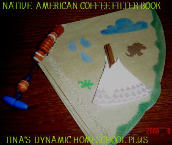 Coffee Filter Native American book @ Tina's Dynamic Homeschool Plus