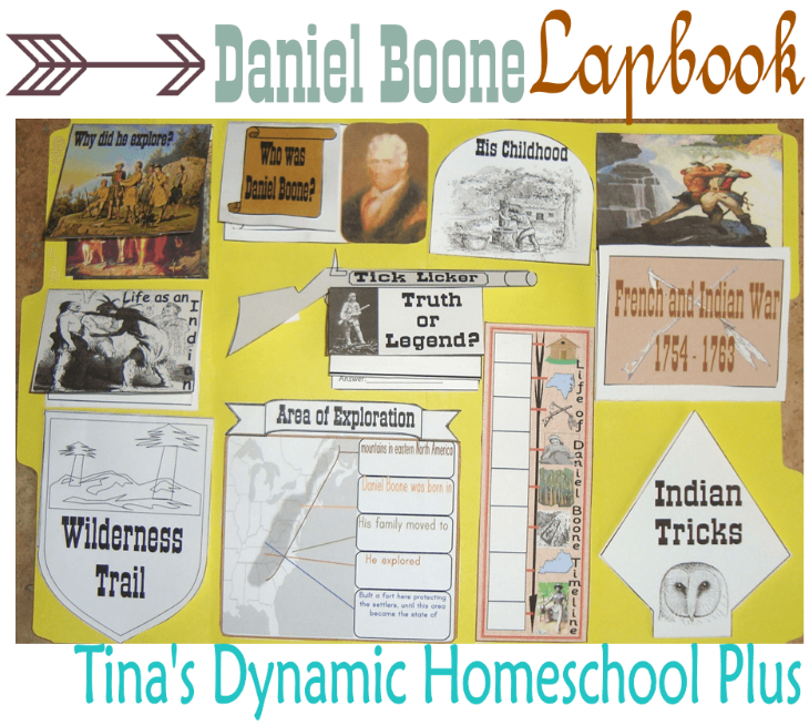 Free Daniel Boone Lapbook & Unit Study @ Tina's Dynamic Homeschool Plus