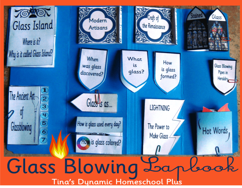 Glass Blowing Lapbook | Tina's Dynamic Homeschool Plus