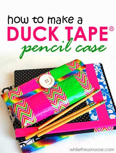 DIY Homeschool Organizing With Duct Tape