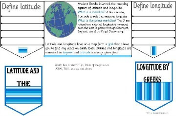 Latitude and Longitude by the Ancient Greeks Minibook @ Tina's Dynamic Homeschool Plus