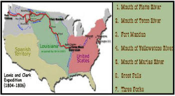 Lewis & Clark map