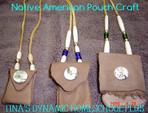 Native American Bead Work Pouch @ Tina's Dynamic Homeschool Plus