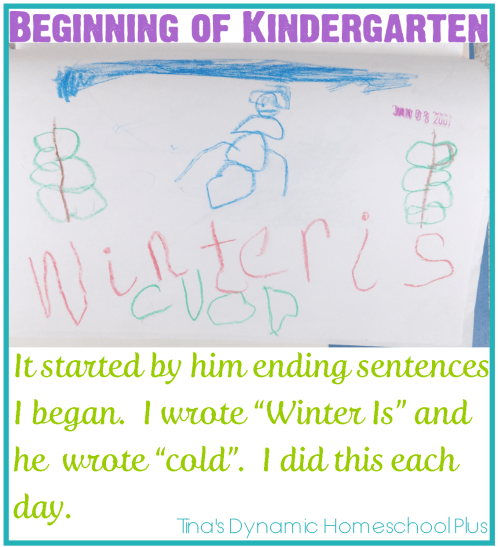 Teaching Handwriting When Homeschooling the Early Years Part 3 Kindergarten Sample