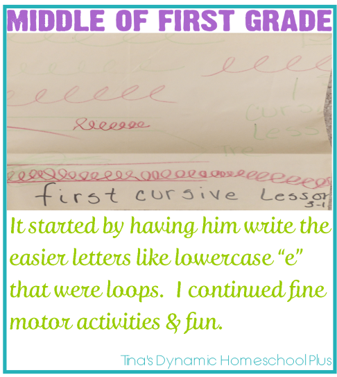 Teaching Handwriting When Homeschooling the Early Years Part 3 Middle of First Grade