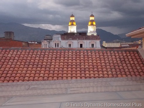 Cuenca View from our room at night 1