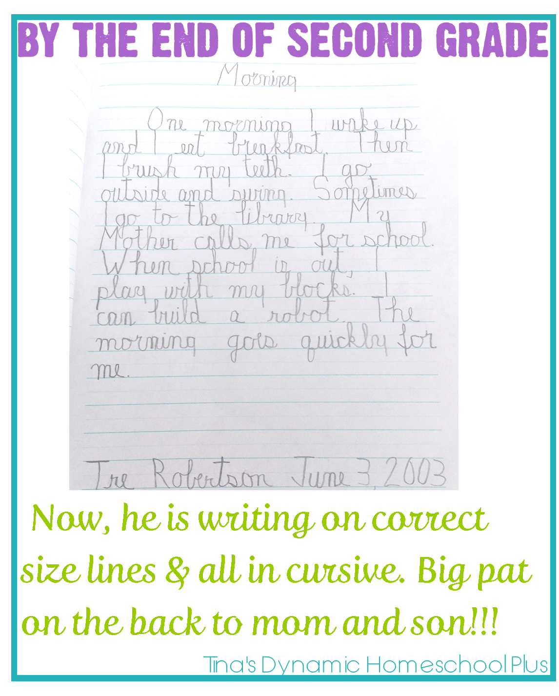 Teaching Handwriting When Homeschooling the Early Years Part 3 By the End of Second Grade-1