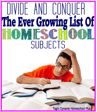 Divide and Conquer the Ever Growing List of Homeschool Subjects