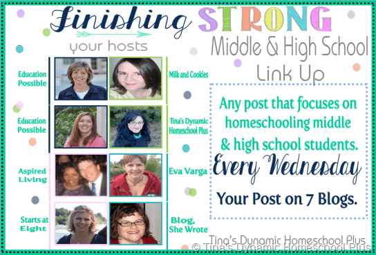 Finishing Strong Link Up Tina's Dynamic Homeschool Plus-1