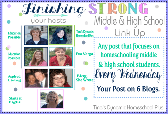 Finishing Strong thumb Finishing Strong – Homeschool Link Up Party {Homeschooling Middle & High School Years} #39.
