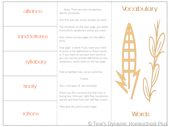 Trail of Tears Vocabulary Words