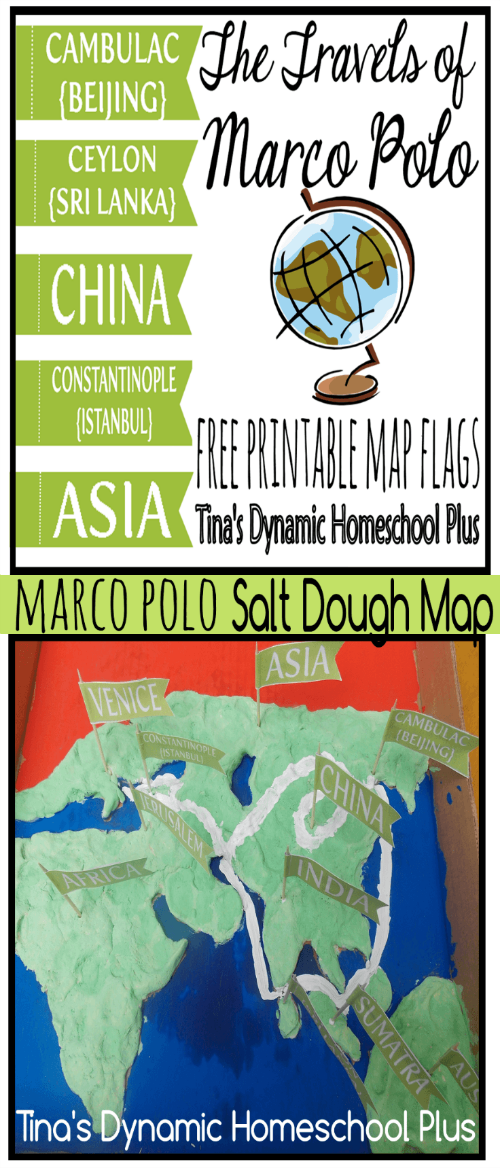 Make a Fun Salt Dough Map Marco Polo Travels @ Tina's Dynamic Homeschool Plus