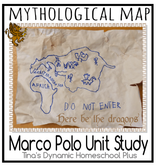 Marco Polo Mythological Map @ Tina's Dynamic Homeschool Plus