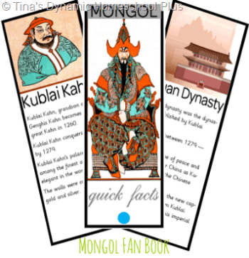 Mongol Fan Book @ Tina's Dynamic Homeschool Plus