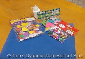 Persian Mosaic Craft Step 1 @ Tina's Dynamic Homeschool Plus