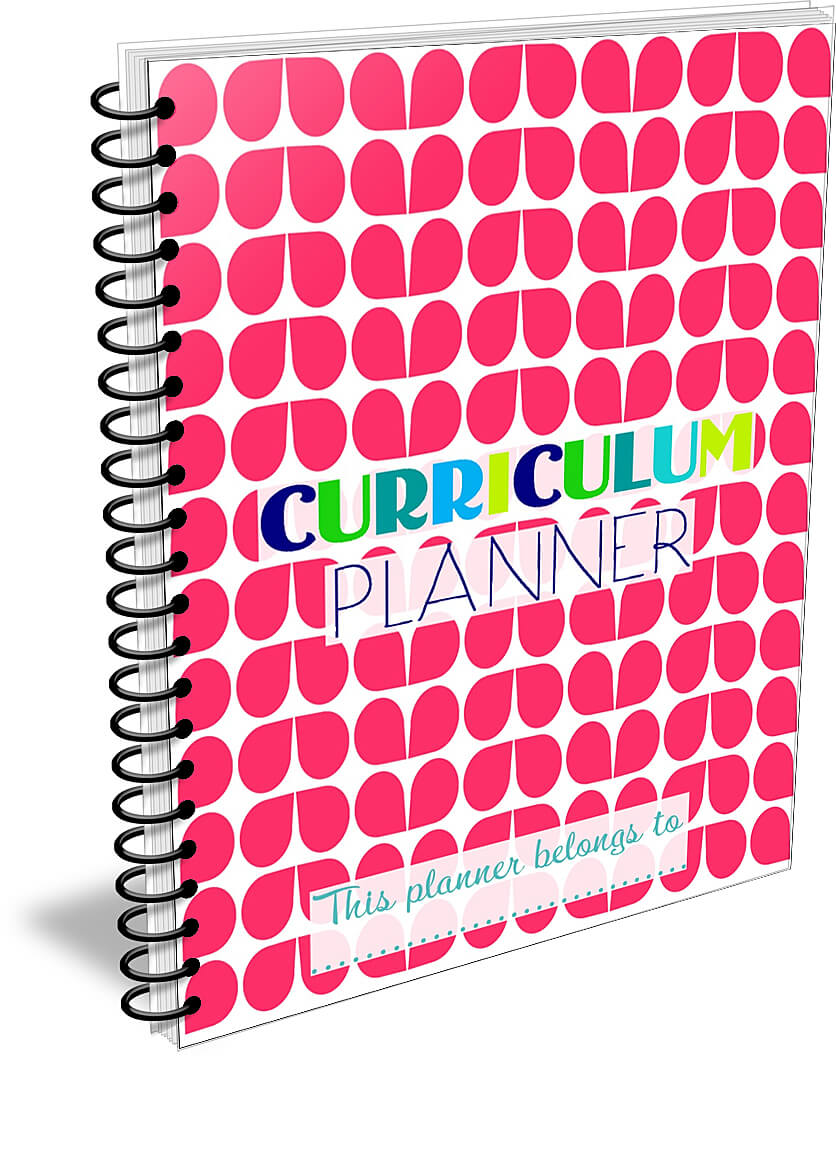 Grab this free summer loving curriculum planner cover for your homeschool planner cover!