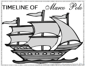 Timeline of Exploration Marco Polo Printables @ Tina's Dynamic Homeschool Plus