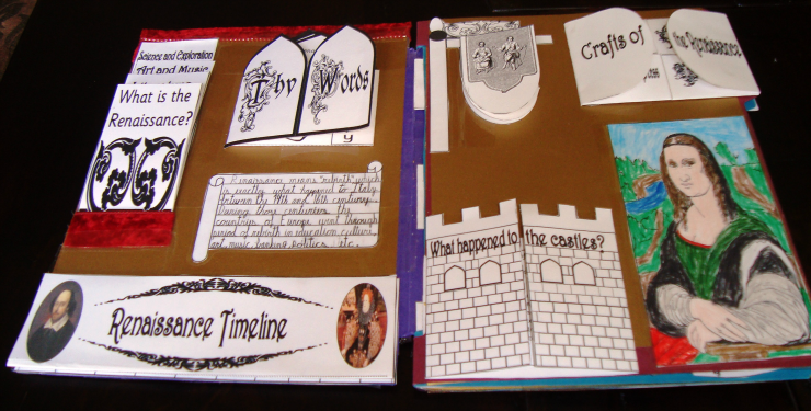 Grab this free Renaissance Lapbook at Tina's Dynamic Homeschool Plus