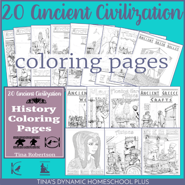 20 Ancient Civilization Coloring Pages