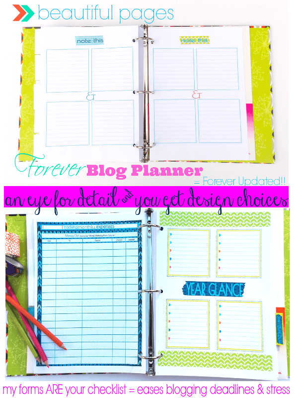 Collage Forever Blog Planner @ Tina's Dynamic Homeschool Plus store