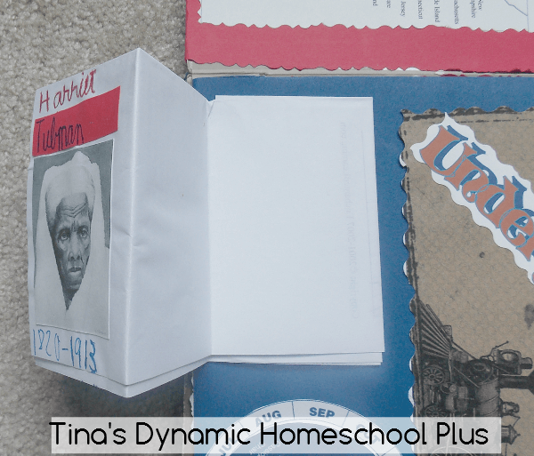 3. Accordion fold and put outside cover on minibook @ Tina's Dynamic Homeschool Plus