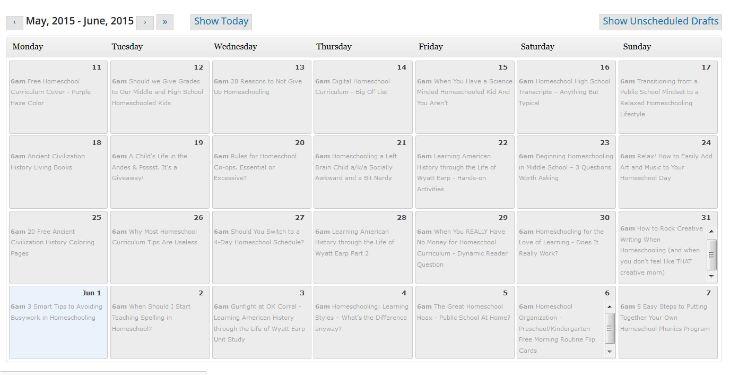 WP Calendar Scheduler