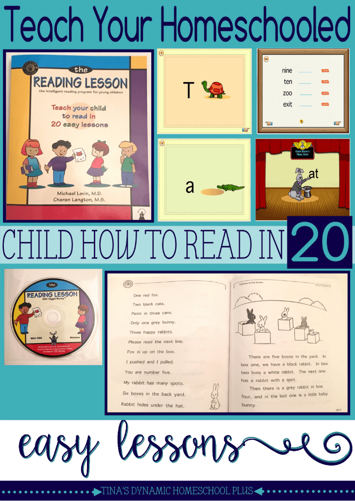 Teach Your Homeschooled Child How to Read In 20 Easy Lessons @ Tina's Dynamic Homeschool Plus