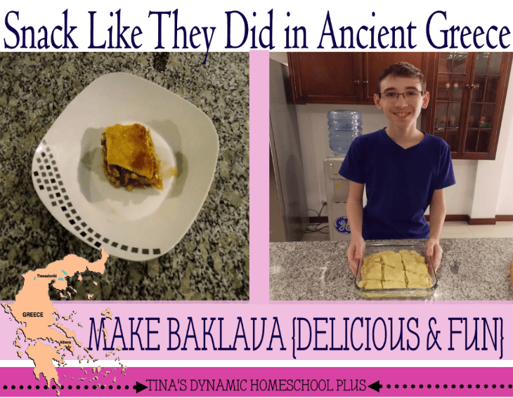 Make delicious baklava when studying about Ancient Greece @ Tina's Dynamic Homeschool Plus