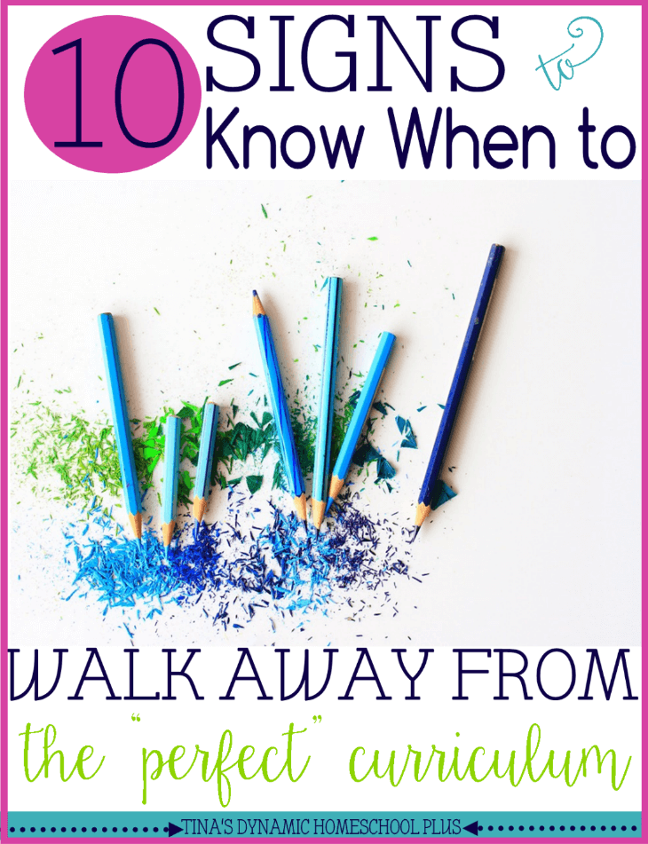 10 Signs to Know When to Walk Away from the Perfect Homeschool Curriculum