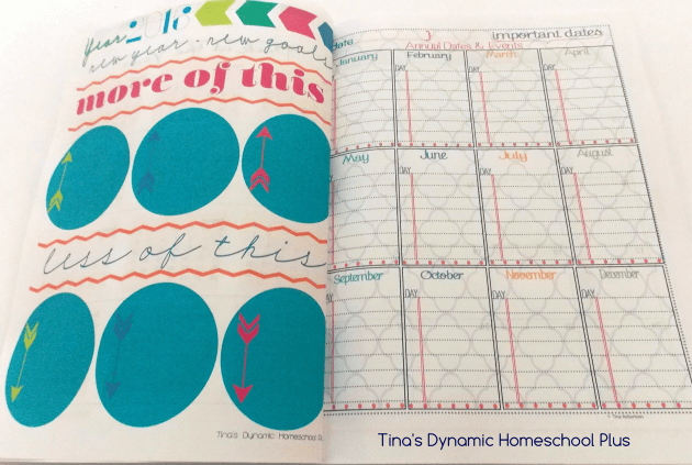 2 page spread DIY Family Calendar