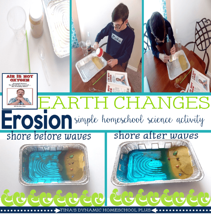 Easy hands-on homeschool earth science activity @ Tina's Dynamic Homeschool Plus