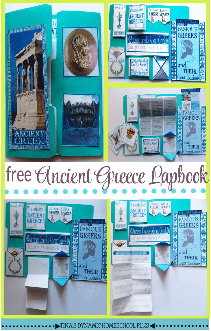 Free Ancient Greece Second Lapbook @ Tina's Dynamic Homeschool Plus