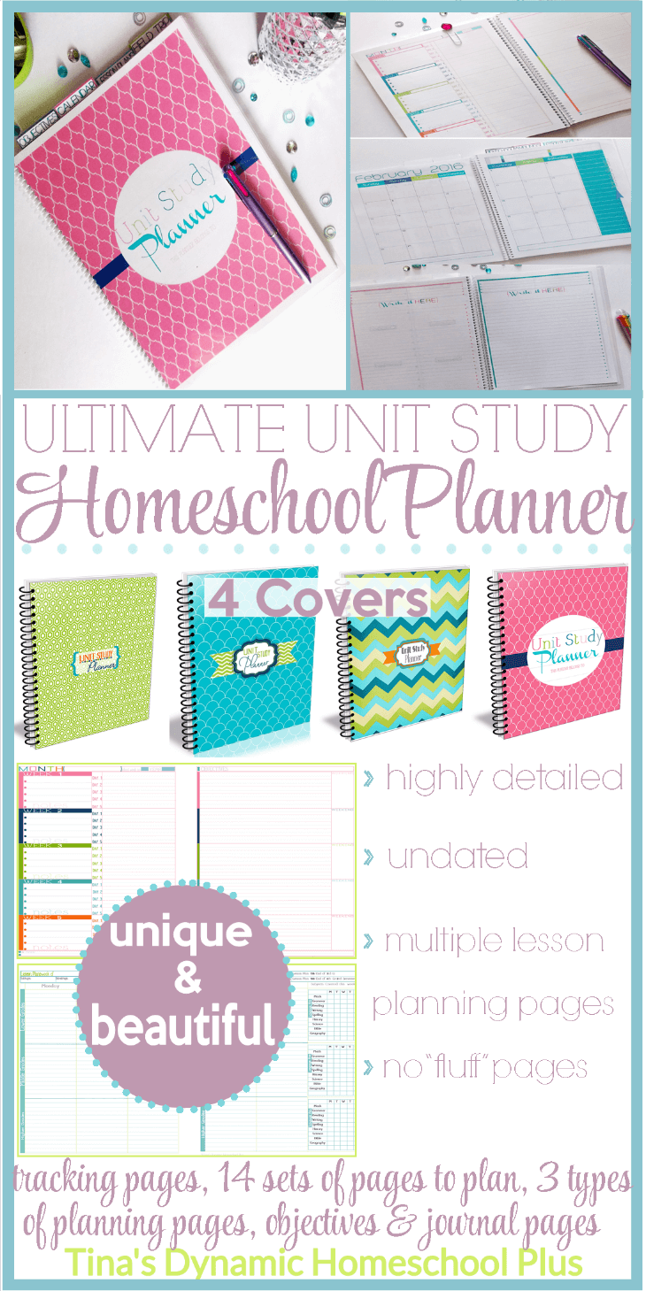 Ultimate Homeschool Unit Study Planner - Comparing Two Different Lesson Planning Pages @ Tinas Dynamic Homeschool Plus