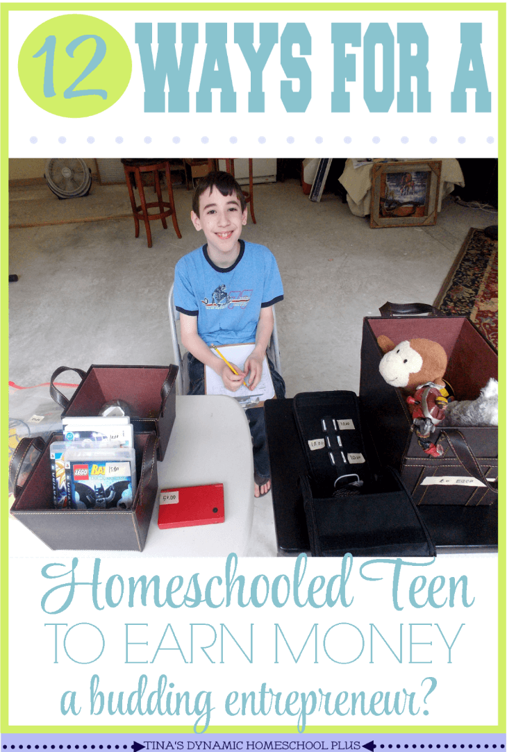 12 Ways for a Homeschooled Teen to Earn Money – A Budding Entrepreneur @ Tina's Dynamic Homeschool Plus