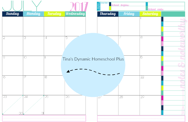 2017 to 2018 Glamorous 2 page academic calendar 1