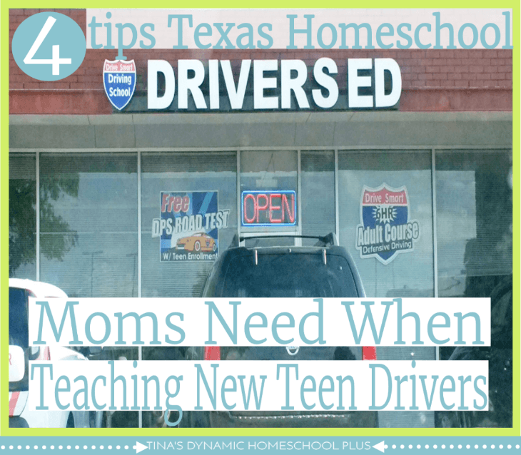 4 Tips Texas Homeschool Moms Need for New Teen Drivers. @ Tina's Dynamic Homeschool Plus