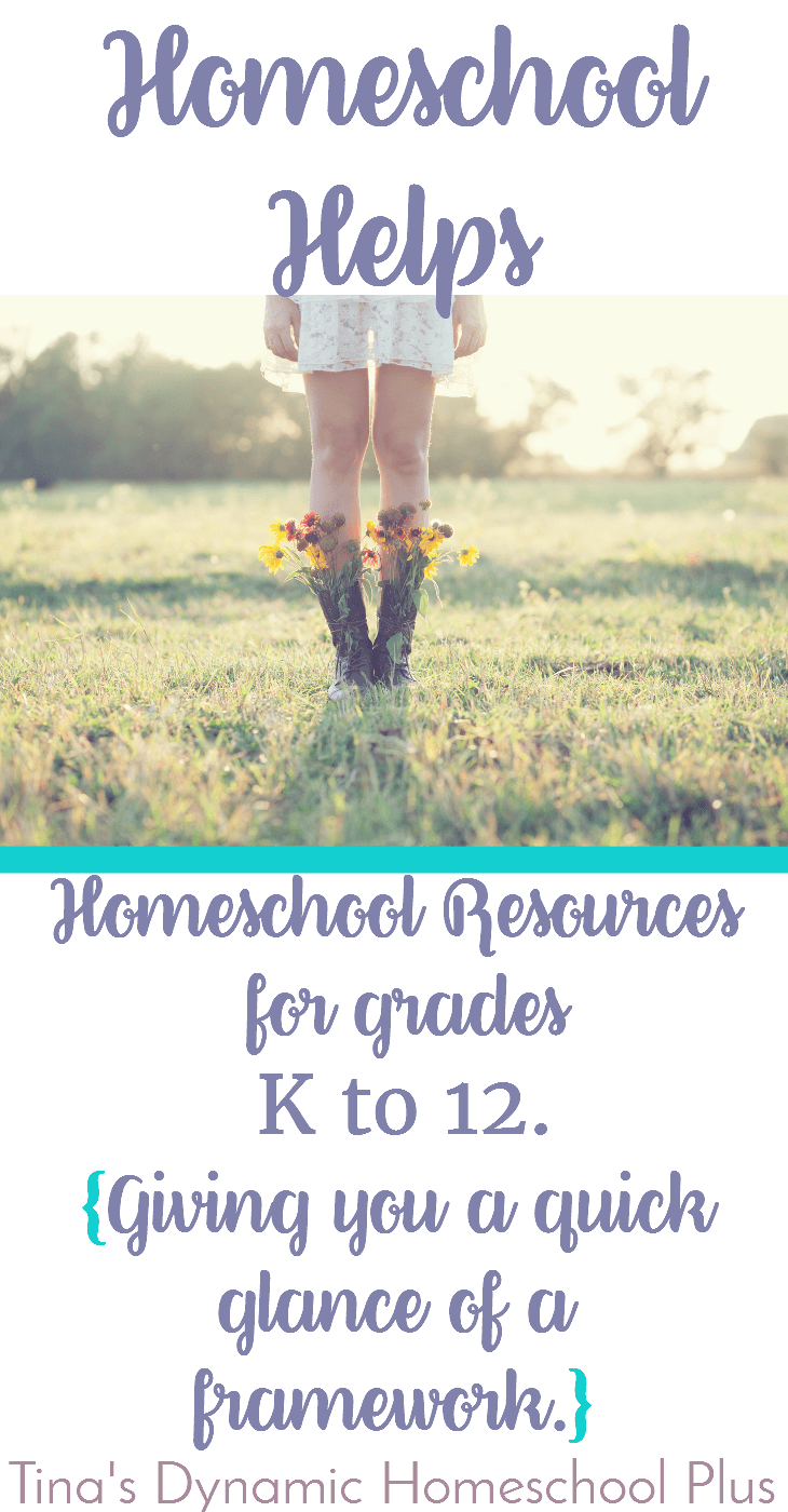 Sometimes you need a framework of curriculum to look at a glance. It gives you an idea of what you may need while homeschooling grades K to 12. Check out the HELPFUL resources. Click here.