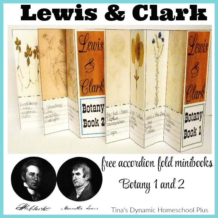 Lewis and Clark free Botany 1 and Botany 2 minibooks @ Tina's Dynamic Homeschool Plus