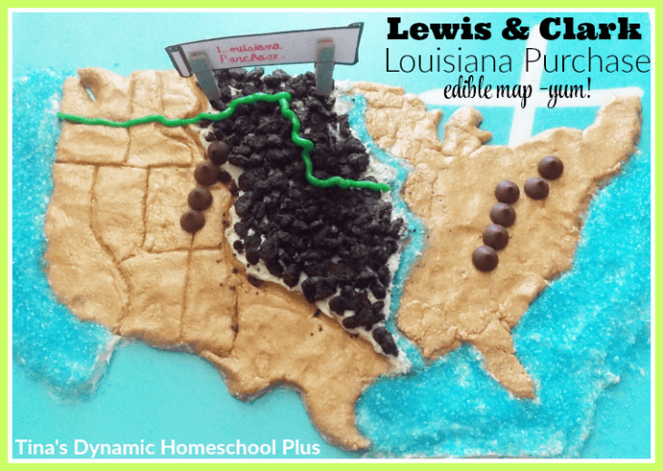 Lewis and Clark hands-on history. Make a fun edible map @ Tina's Dynamic Homeschool Plus