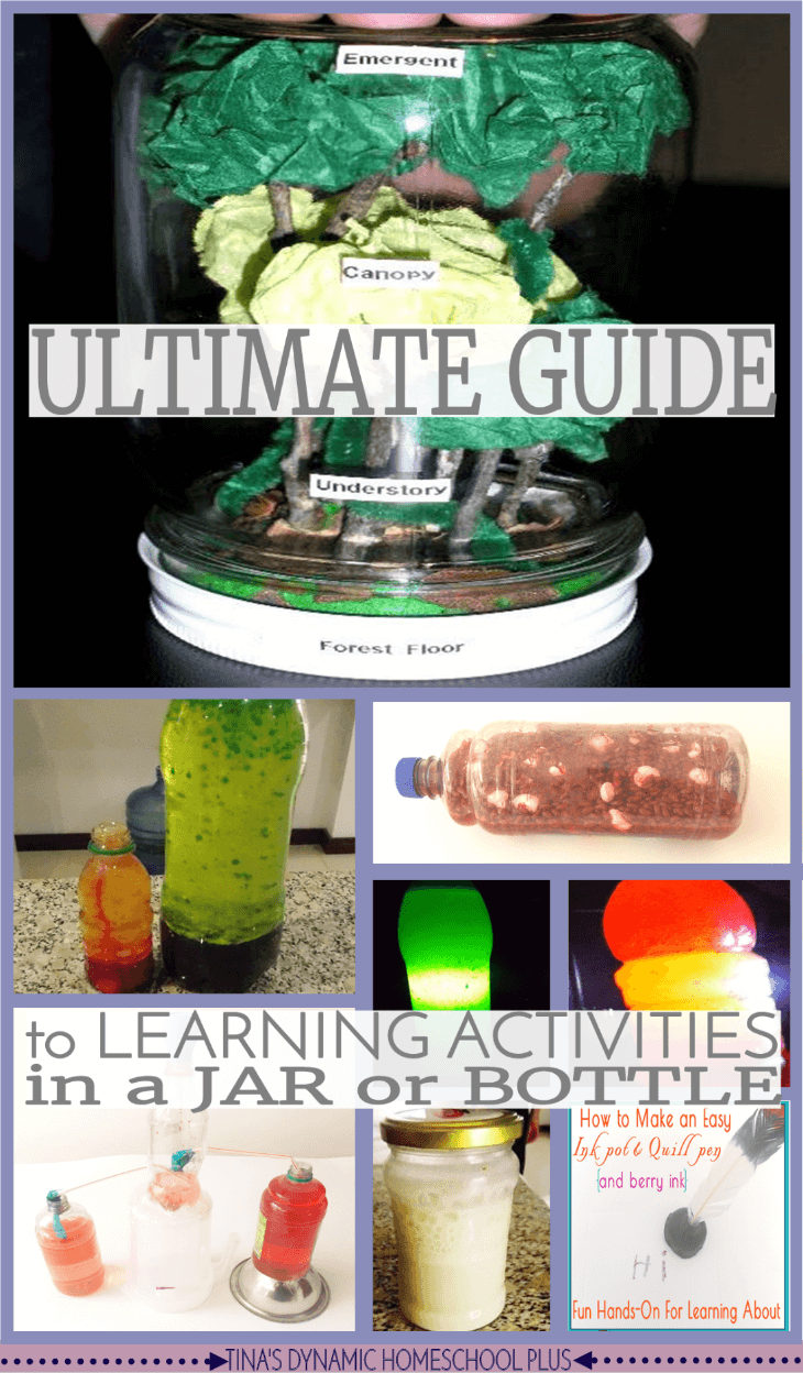 The Ultimate Guide to Learning Activities in a Jar or Bottle @ Tina's Dynamic Homeschool Plus