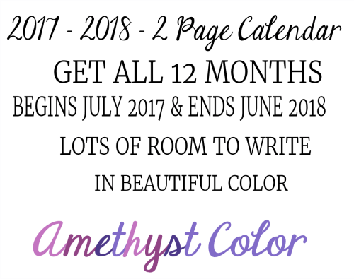 Grab this beautiful and in color 2 page per month academic calendar. You get ALL 12 months. It’s academic because it begins in July when you begin homeschool planning. And it has 12 months if you’re like me and plan year around. You’ll love this Amethyst color option. Use it to begin building your 7 Step Free Homeschool Planner. Click here to grab it! 