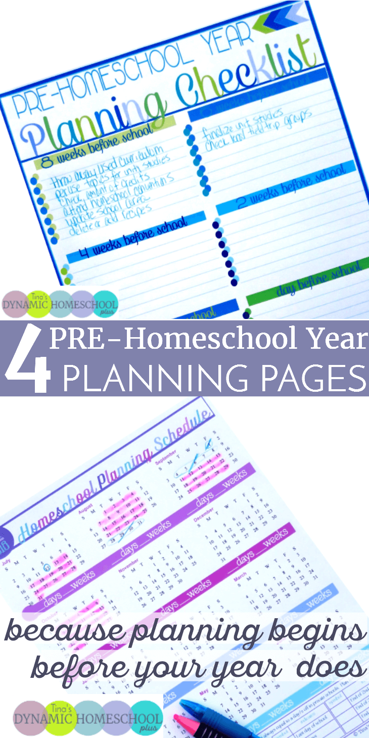 4 PRE-Homeschool Year Planning Pages (and how to use them).You need just as much time to decide which months you’ll school and which months or weeks you’ll take off as you do time to make curriculum choices. When it’s your first day of school, you want to be ready and rested to teach without having to focus on planning. Click here to grab these four AWESOME and free homeschool planning forms!