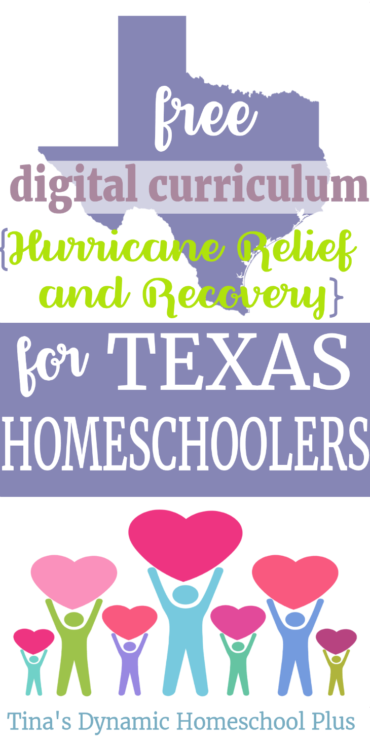 If you are a Texas homeschooler affected by Hurricane Harvey, then grab the free digital curriculum at this roundup. Please help me to spread the word to those that need it. #houstonstrong