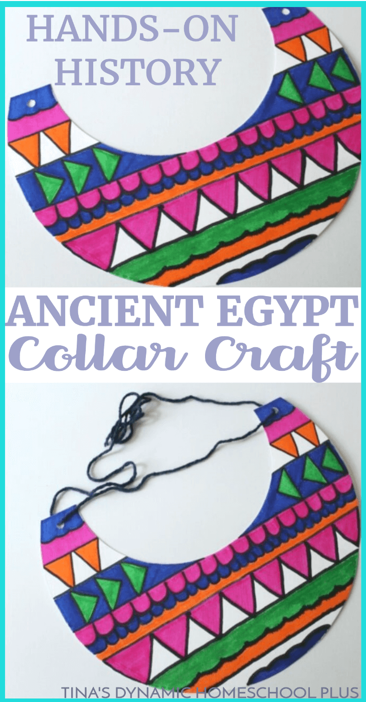 Ancient Egypt was one of the first civilizations to experience genuine prosperity. Because the people lived near a reliable water source, food was abundant for farming. And that left them plenty of time to indulge in a few luxuries, including elaborate hairstyles, culture, and jewelry. Click here to make this fun collar craft!