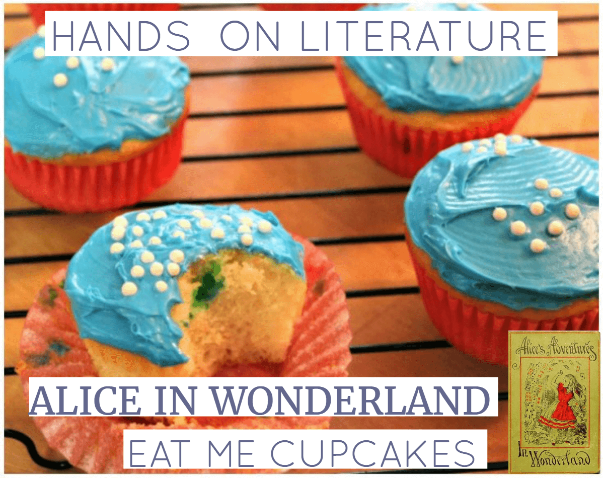 If you're looking for a fun and easy hands on idea to go with learning about Alice in Wonderland, your kids will love these Eat Me Cupcakes. Click here to see how to make them! Yum.